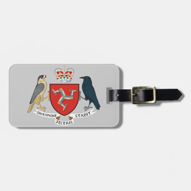 isle of man emblem luggage tag (Front Horizontal)