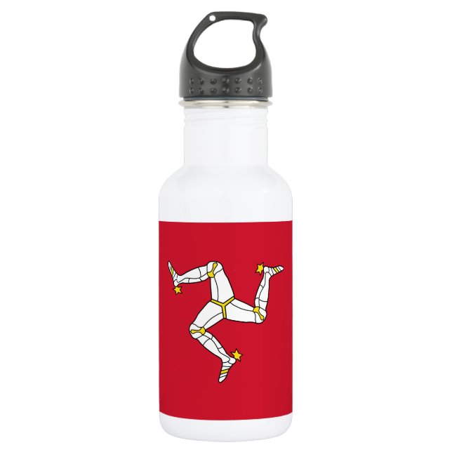 Isle of Man Flag 532 Ml Water Bottle (Front)