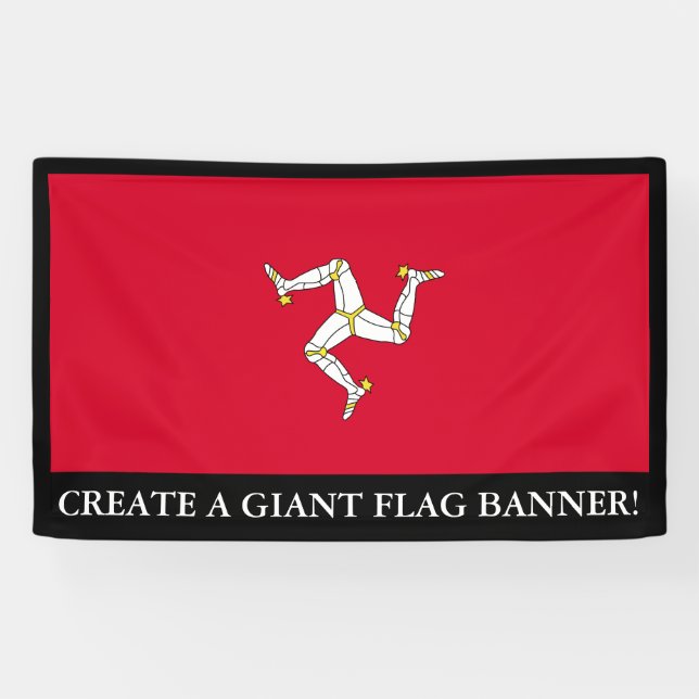 Isle of Man Flag Banner (Horizontal)