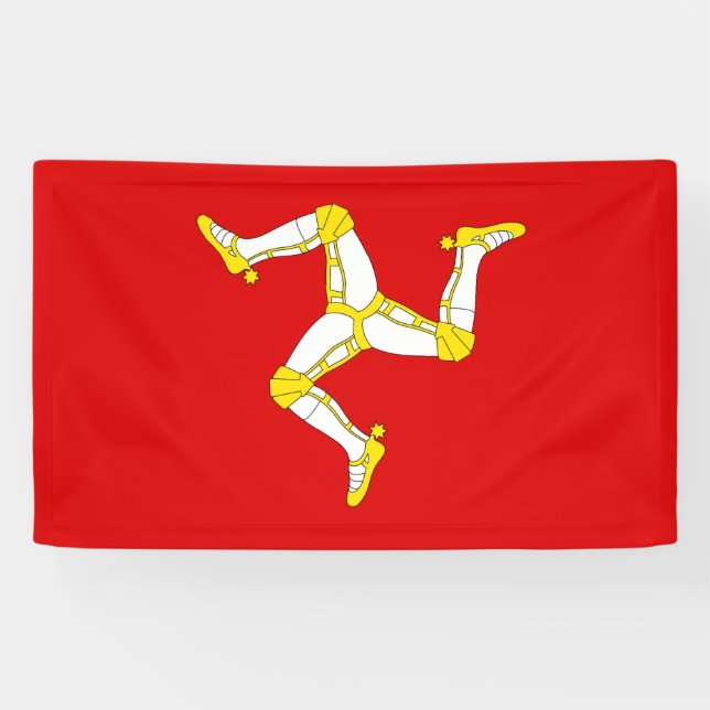 Isle of man Flag Banner (Horizontal)