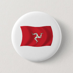 Isle of Man Flag Button