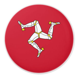 Isle of Man Flag Ceramic Knob