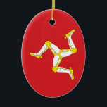 Isle of man Flag Ceramic Tree Decoration<br><div class="desc">The Funniest Ornaments,  T-shirts,  Hoodies,  Stickers,  Buttons and Novelty gifts from http://www.Shirtuosity.com.</div>