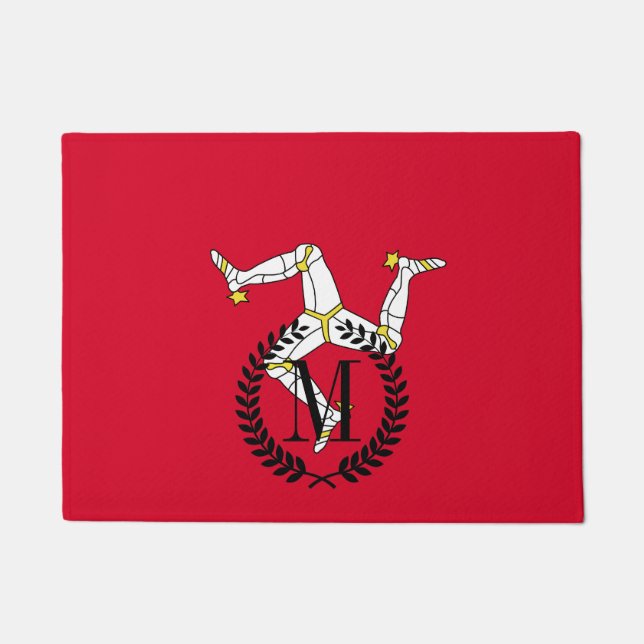 Isle of Man Flag Doormat (Front)