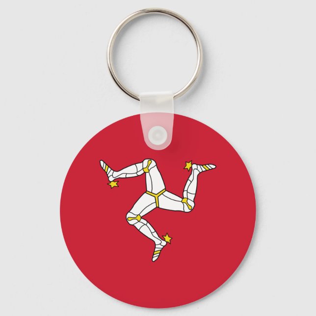 Isle of Man Flag Key Ring (Front)
