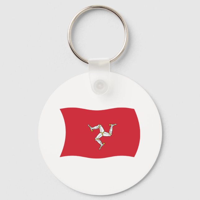 Isle of Man Flag Keychain (Front)