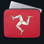 Isle of Man Flag Laptop Sleeve<br><div class="desc">Add a touch of Isle of Man pride to your tech accessories with our exclusive laptop sleeve featuring the flag of the Isle of Man! Crafted with attention to detail, this laptop sleeve is more than just a protective cover; it’s a celebration of the Isle of Man’s heritage. The elegant...</div>