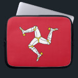 Isle of Man Flag Laptop Sleeve<br><div class="desc">Add a touch of Isle of Man pride to your tech accessories with our exclusive laptop sleeve featuring the flag of the Isle of Man! Crafted with attention to detail, this laptop sleeve is more than just a protective cover; it’s a celebration of the Isle of Man’s heritage. The elegant...</div>