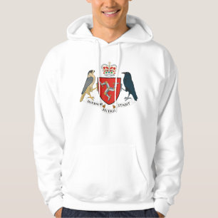 Isle of Man Flag - Manx Emblem - Brattagh Vannin Hoodie