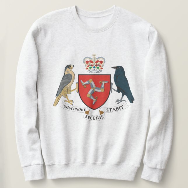 Isle of Man Flag - Manx Emblem Sweatshirt (Design Front)