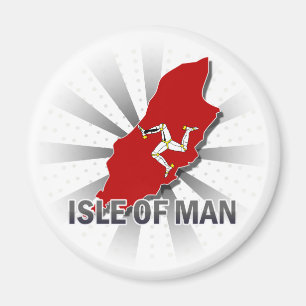 Isle Of Man Flag Map 2.0 Magnet