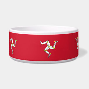 Isle of Man Flag Pet Bowl