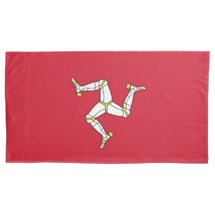 Isle of Man flag Pillowcase
