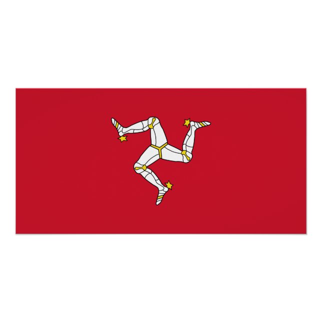 Isle of Man Flag Poster (Front)