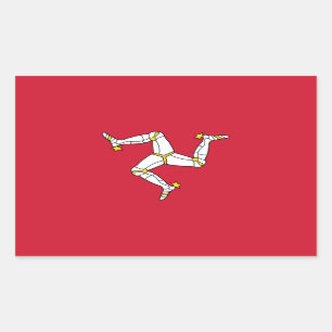 Isle of Man Flag Rectangular Sticker
