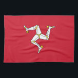 Isle of Man Flag Tea Towel<br><div class="desc">Patriotic flag of Isle of Man.</div>