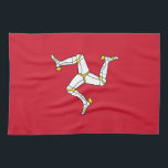 Isle of Man Flag Tea Towel<br><div class="desc">Patriotic flag of Isle of Man.</div>