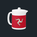 Isle of Man Flag Teapot<br><div class="desc">Elegant Teapot with Isle of Man Flag,  United Kingdom. This product its customisable.</div>