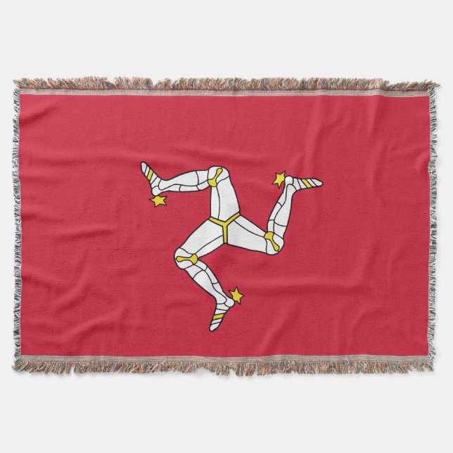 Isle of Man flag Throw Blanket (Front)