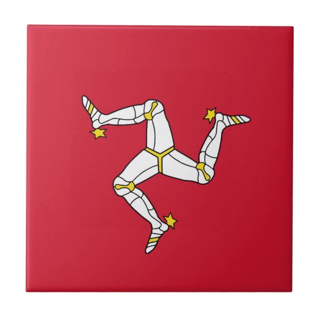 Isle of Man flag Tile (Front)