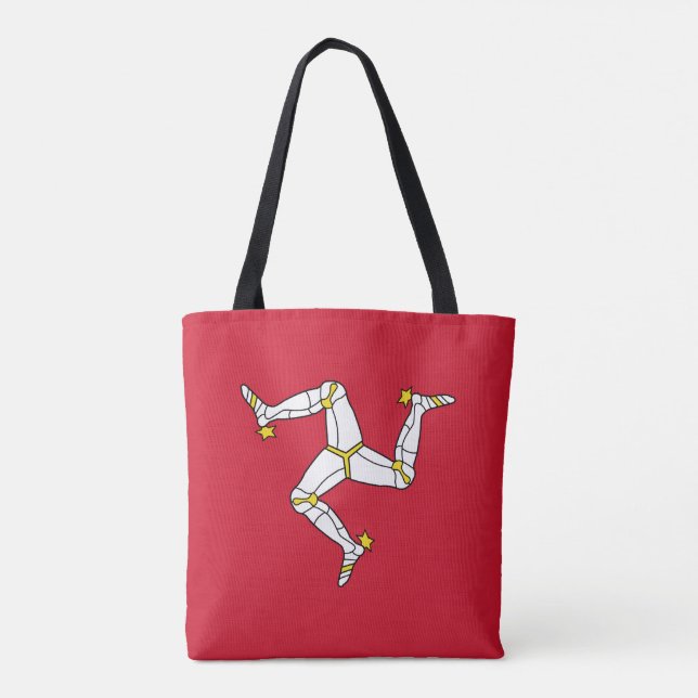 Isle of Man Flag Tote Bag (Back)