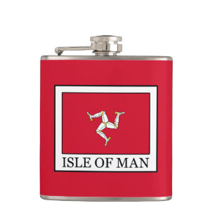 Isle of Man Hip Flask