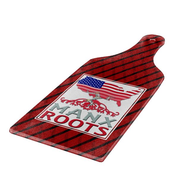 Isle of Man Manx American Chopping Board (Corner)