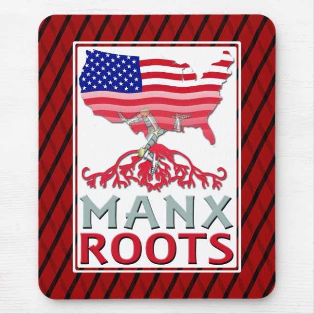 Isle of Man Manx American Mousemat (Front)