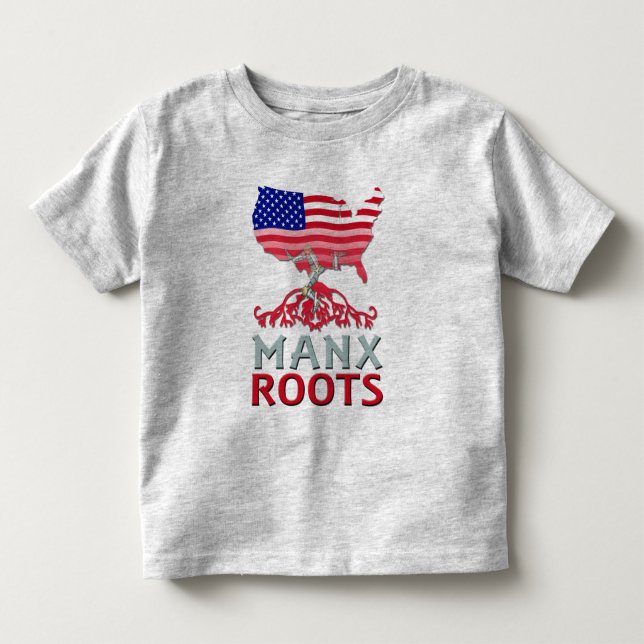 Isle of Man Manx American Toddler Tee (Front)