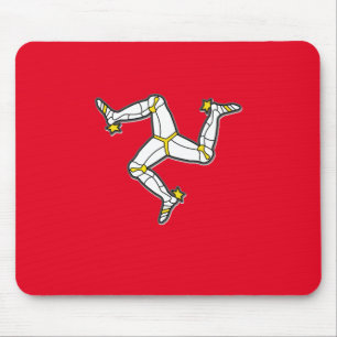Isle Of Man Manx Flag 3 Legs Of Man Triskelion Mouse Mat