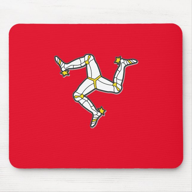 Isle Of Man Manx Flag 3 Legs Of Man Triskelion Mouse Mat (Front)