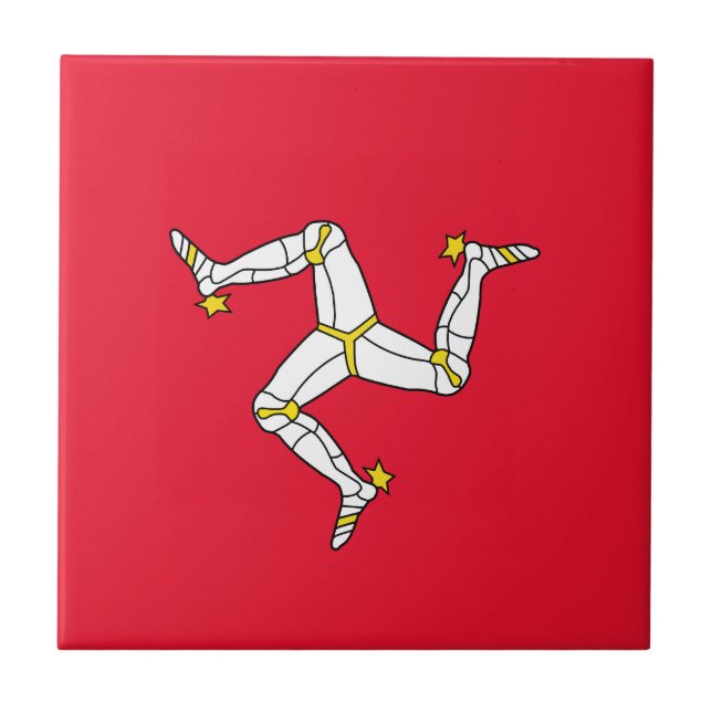 Isle of Man – Manx Flag Tile (Front)