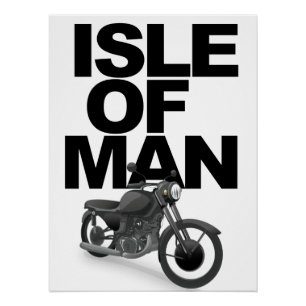 Isle of Man motorbike racer Poster