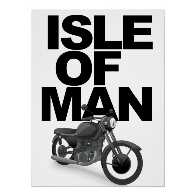 Isle of Man motorbike racer Poster (Front)