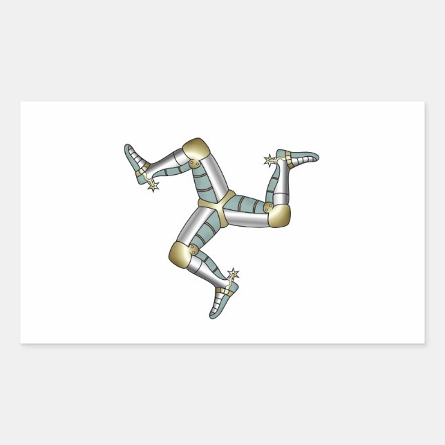 Isle of Man Rectangular Sticker (Front)