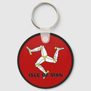 Isle Of Man Roundel quality Flag Key Ring