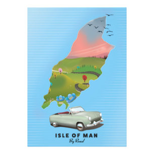 Isle of Man travel poster