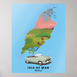 Isle of Man travel poster