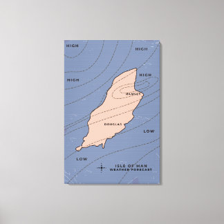 Isle of Man Weather forecast Canvas Print