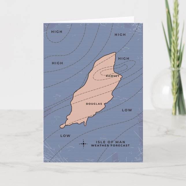 Isle of Man Weather forecast Invitation (Front)