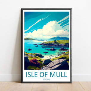 Isle Of Mull Travel Print Wall Art Isle Of Mull Wa