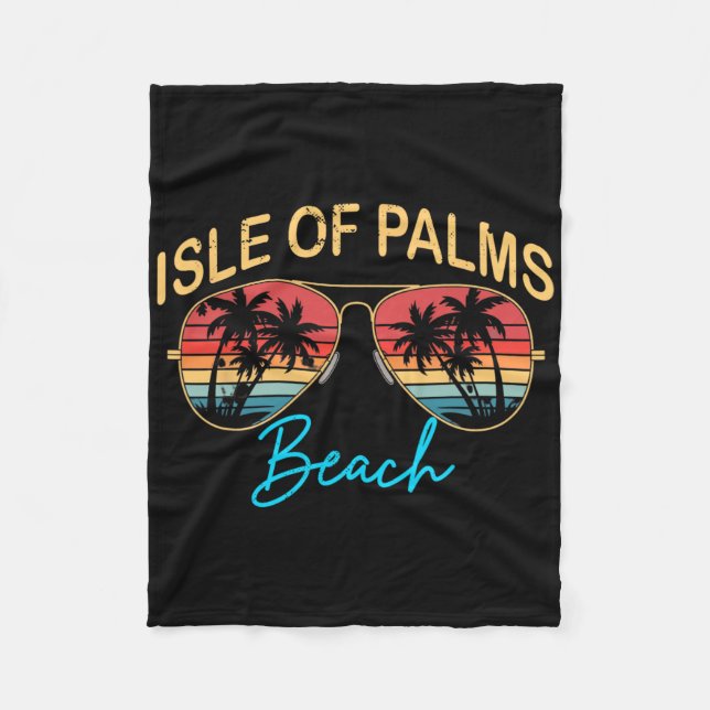 Isle Of Palms Beach South Carolina Men Women Souve Fleece Blanket (Front)