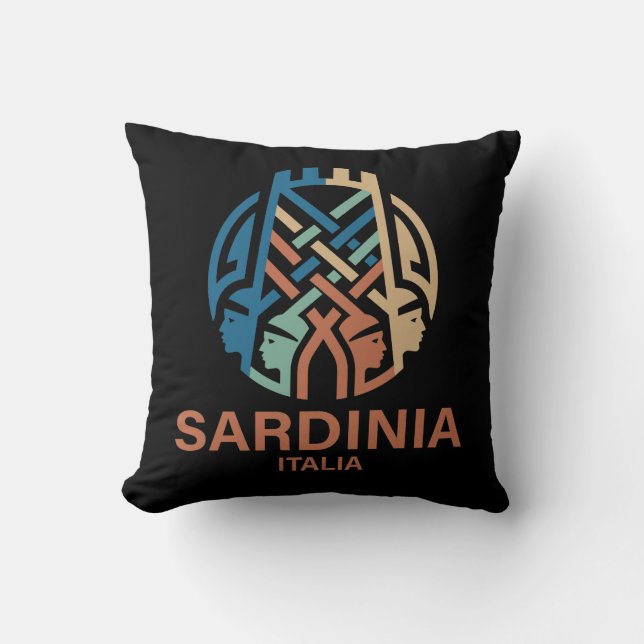 Isle of Sardinia Italy Cushion (Front)