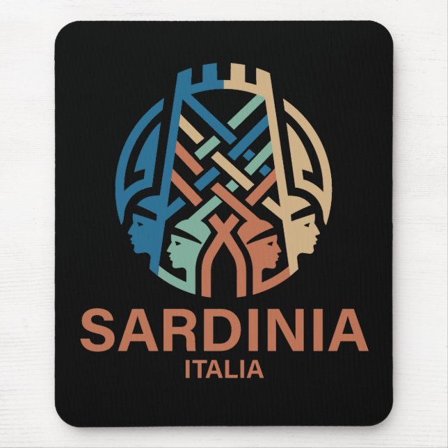 Isle of Sardinia Italy Mouse Mat (Front)