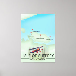 isle of Sheppey Kent England travel poster Canvas Print