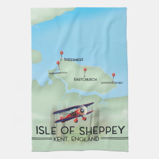 isle of Sheppey Kent England travel poster Tea Towel