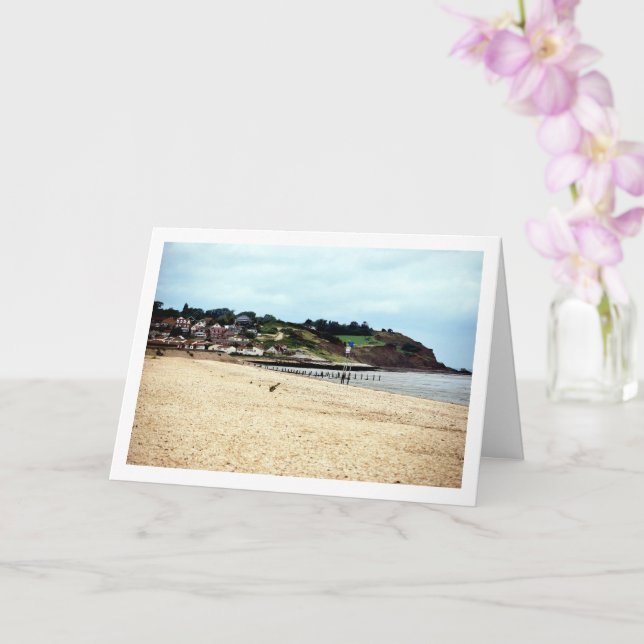 Isle of Sheppey Leysdown-on-Sea Beach Village Card (Orchid)