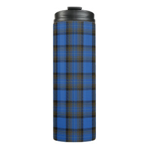 Isle of Skye Blue Tartan Plaid Thermal Tumbler