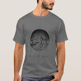 Isle of Skye Scotland Dotwork Art T-Shirt