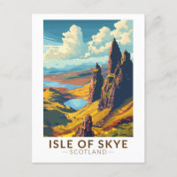 Isle of Skye Scotland Travel Art Vintage